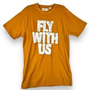 FWRD Denim T Shirt Size 2XL Fly With Us Graphic Tee Streetwear Indie Skater